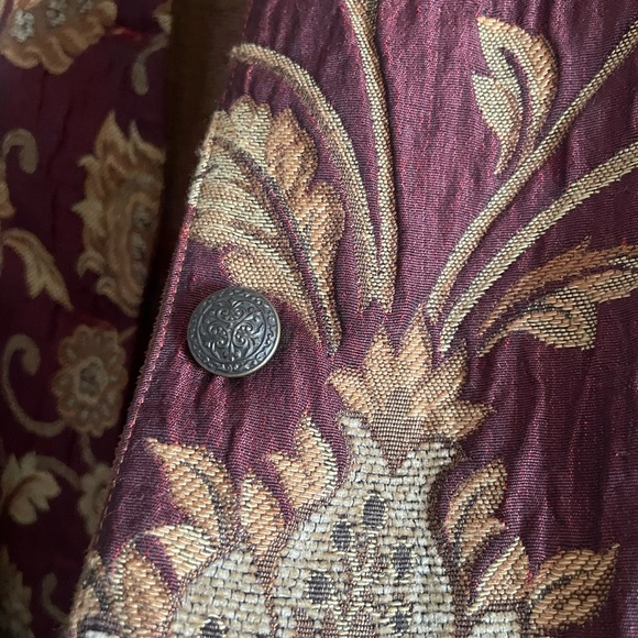 NWT Vintage Panhandle Slim Tan and Red Floral Tapestry Jacket - Picture 8 of 13